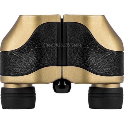 New golden binoculars 50X25 binoculars outdoor hunting optics mini night vision fixed zoom binoculars