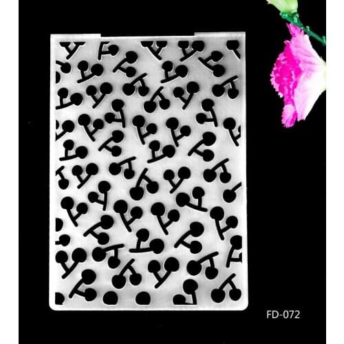 New Arrival Cherries Design Embossing Folder For Scrapbook DIY Paper Cutting Dies Scrapbooking Plastic Mouldboard