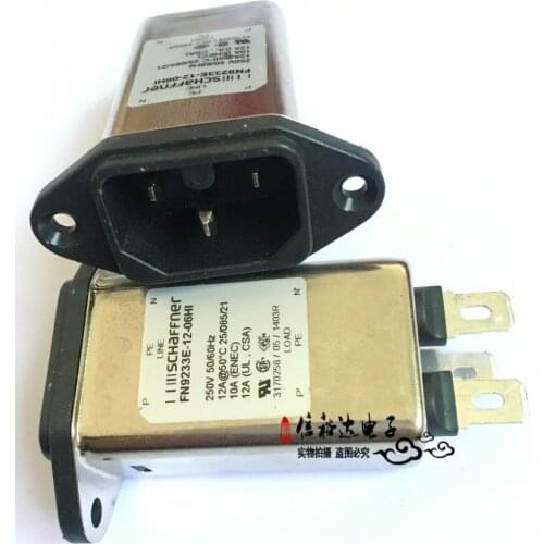 Original new 100% FN9233E-12-06HI with filter power socket tail insert 12A filter switch