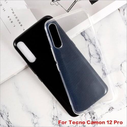 For Tecno Camon 12 Pro Case Anti-knock Soft TPU Case For Tecno Camon 12 Pro Anti Skid Silicone Protection Back Cover Capa