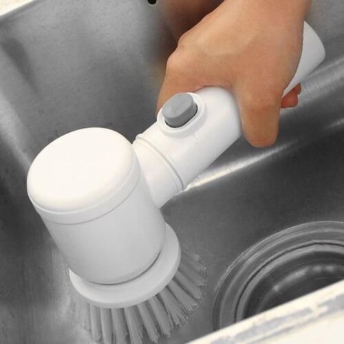 Handheld Electric Cleaning Brush Power Scrubber Brush Cordless Cleaning Brush For Bathroom Tub Kitchen Household Cleaning Tools