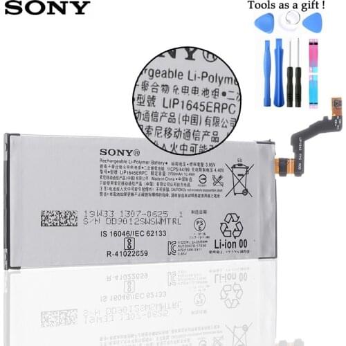 Sony 100% Original 2700mAh LIP1645ERPC Battery For SONY Xperia XZ1 G8343 G8341 G8342 Phone High Quality Battery+Tracking Number