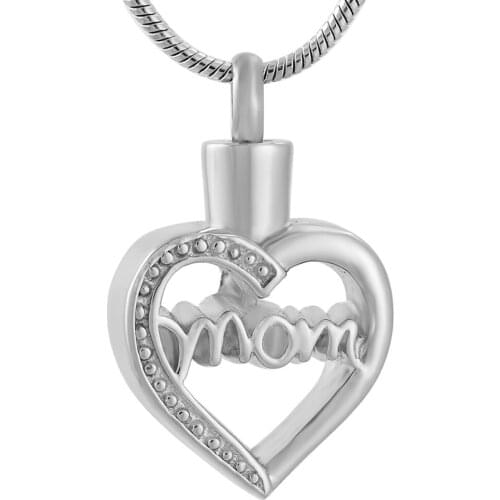 Cremation Jewelry Pendant Urn Necklace for Ashes Heart Keepsake Urn Ashes Jewelry for Mom