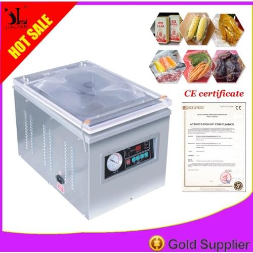 Food Vacuum Sealer Vacuum Packing Machine Vacuum Chamber Aluminum Bags Food Rice Tea Vacuum Sealing Machine CE Free Shipping