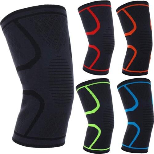 1PC Unisex Breathable Compression Knee Pad Support Sleeve for Outdoor Sports Breathable Bandage Knee Brace Basketball Cycling