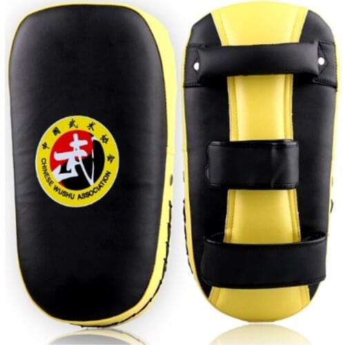 2020 New MMA Muay Thai TKD Punching Curve Pads PU leather Sanda Taekwondo Kick boxing Foot Target Boxing Hand Feet Arc Target