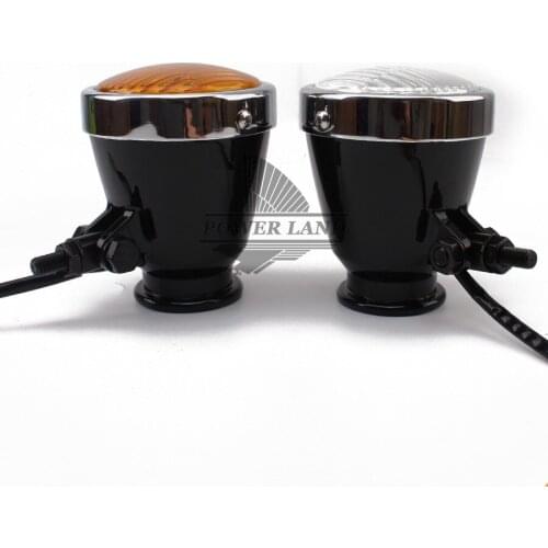 1pcs Black H4 12V 60/55W Universal Motorcycle Headlight Motorbike Head Lamp Lighting For Custom Harley Chopper Bobber Cafe Racer