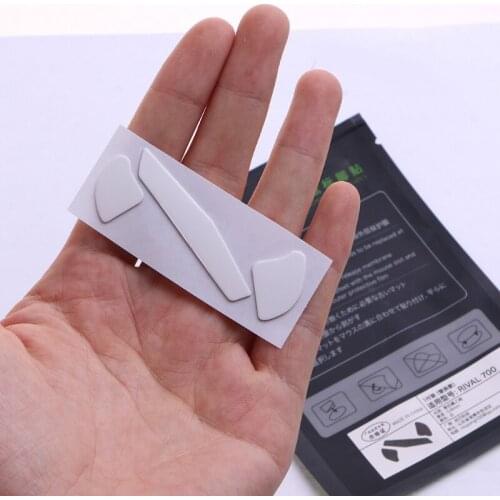 69HA 1Pack Professional Mouse Skates Stickers Mouse Feet Pad Glides Curve Edge Replacement for steel Serie RIVAL 700 Mouse