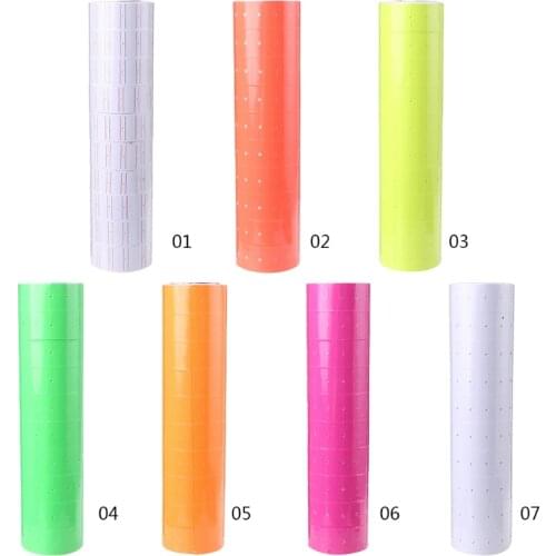 10 Rolls Price Tag Label Sticker Rolls for Pricing Label for Gun MX5500 Shop Price Gun Label Labeler Sticker