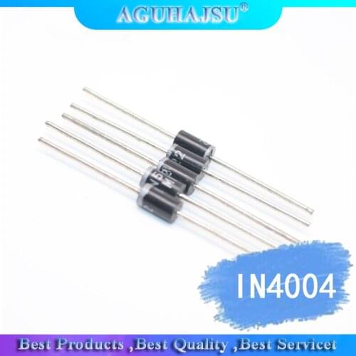 100PCS Rectifier Diode IN4004 1A 400V DO-41 1N4004