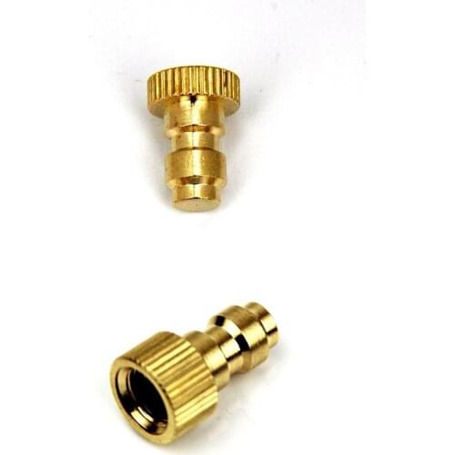 2 Pieces Paintball airsoft PCP Shoting Connection Hex 8MM Quick Connect Male Dust Plug /American Air Nozzle