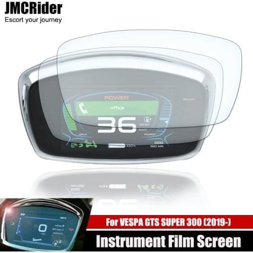 For VESPA GTS300 HPE Super Tech 2020 2pcs New Motorcycle Instrument Cluster Scratch Protection Film Screen Protector