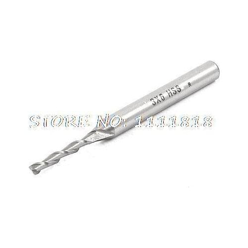 3mm Cutting Dia 6mm Shank Diameter 4 Flutes HSS End Mill Cutter Tool