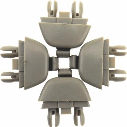 4pcs 6R0857561 Car Inner Gray Sun Visor Hook Clip Holder For Skoda CITIGO RAPID SEAT MII VW Polo Passat B7 6R0 857 561 Y20