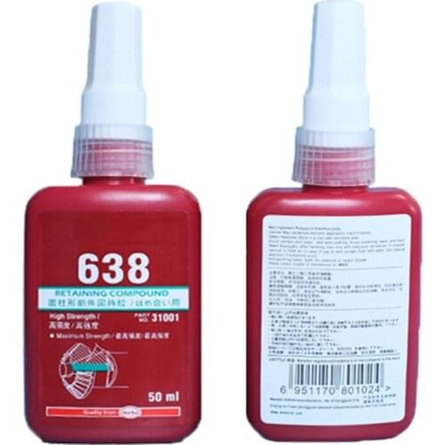 50ml 638 Anaerobic Adhesive Cylindrical Retaining Adhesive Bearing Sealing Glue P31B