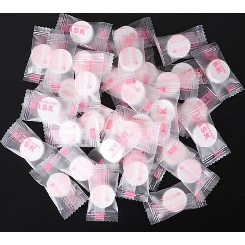 50 PCS Women DIY Natural Compressed Mask Skin Care Face Beauty Face Wrapped Masks Disposable Mask DIY Beauty Skin Care Tool