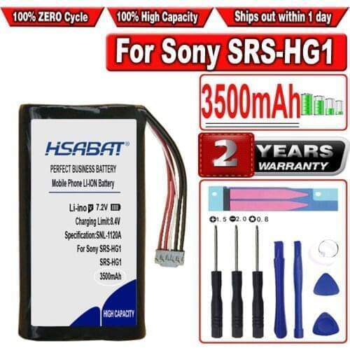 HSABAT 3500mAh LIS2213 Battery for Sony SRS-HG1 Player Accumulator 3-wir