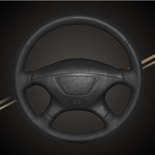 Car Braid On The Steering Wheel Cover for Mitsubishi Pajero Sport 2004 Montero Sport 2004 DIY Auto Braiding Covers Car-styling