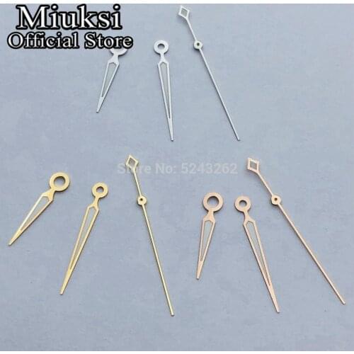 Miuksi silver gold rose gold watch hands luminous hands fit Miyota 8215 8205 821A Mingzhu DG 2813 3804 Seagull 1612 movement