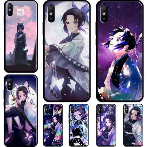 Shinobu Kocho Kimetsu no Yaiba For Redmi Note 10 Pro Cover For Redmi Note 9 8 Pro 8T 7 9S Case For Redmi 9A 9T 9 9C 8A 7A