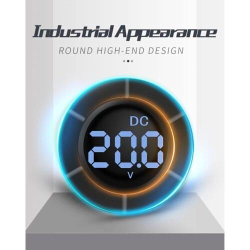 AC/DC Digital Voltmeter Round LCD Display 0-300V/30-500V Car Voltage Monitor AC voltage tester PZEM-024V/PZEM-019V