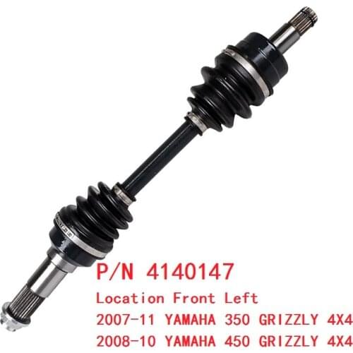 CV Axle Drive shaft Front left Ball Joint Set Double Off Set Joint Boot Set For YAMAHA 350 GRIZZLY 350 & YAMAHA 450 GRIZZLY 450