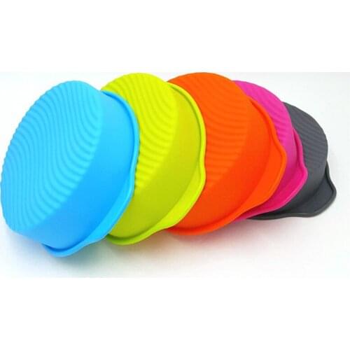New 1PC 3D Silicone Cake Mold Round Shape Cake Pan Pizza Cupcake Tray Bakeware DIY Maker Baking Tool Cooking Tools U3