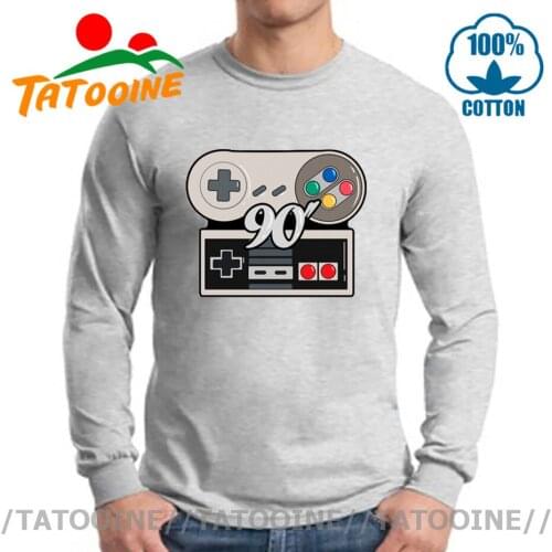 For Gamer T Shirt Gaming 80s 90s PS4 Tshirt Video Game Shirt Geek Design Xbox Game Play station Long T-Shirt Men Hipster Top Tee