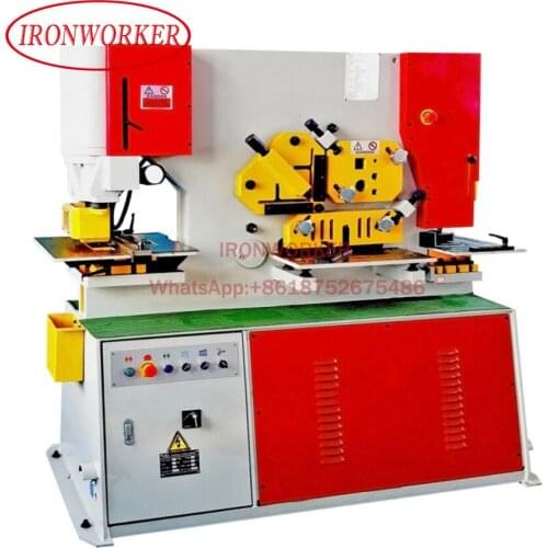 Hydraulic Ironworker Machine Combined Punching Shearing and Notching Function