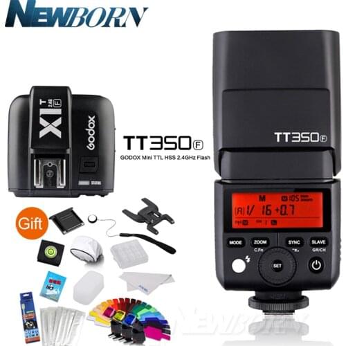 Godox TT350F Flash Speedlite TTL HSS GN36 High Speed 1/8000S 2.4G Wireless X System + X1T-F Trigger Transmitter for Fuji