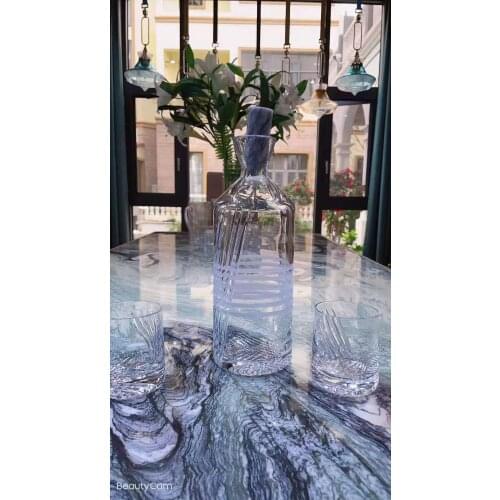 2kg crystal decanter wine bottle & crystal cup