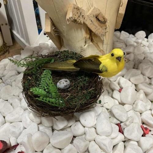 High Simulation Bird Real Feathers Garden Bird Home Decoration Ornaments Garden Decoration Home Decore Mini Garden Accessories