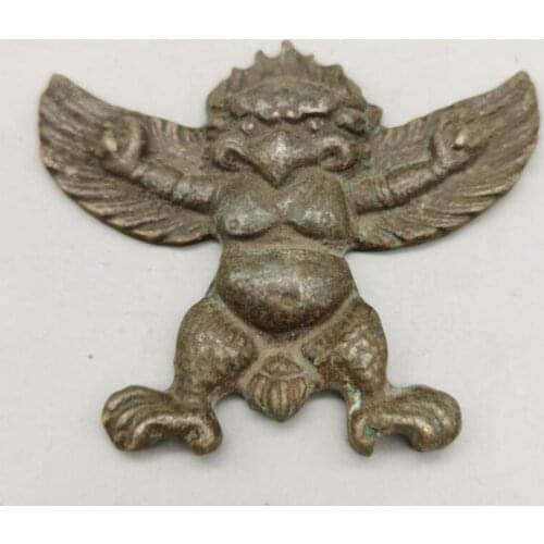 China brass archaize Dapeng bird small crafts statue