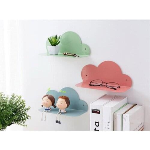 Creative Cloud Wall Mounted Rack Bathroom Shelf Kitchen Storage Holder Living Room Bedroom Decoration Bathroom Accessories