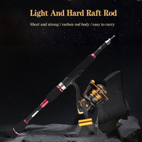 Mini Telescopic Carp Fishing Rod 1.8m 2.1m 2.4m 2.7m Carbon Fiber Surf Spinning Rod Hard Fishing Pole For Travel Backpacking