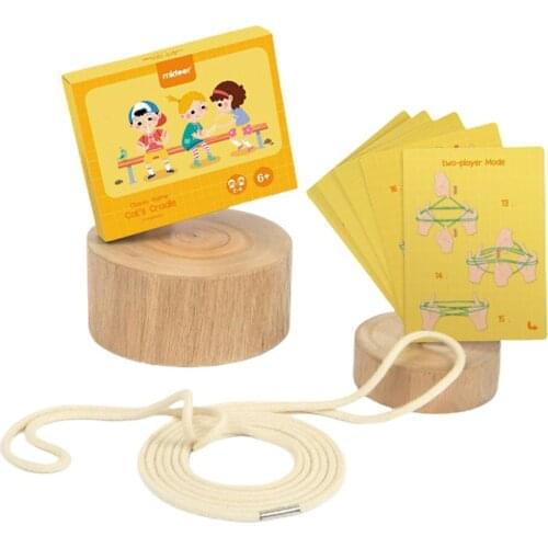 String Game Cards Set Montessori Materials Cats Cradle Kids Learning Educational Toys Children MiDeer Rope Hand Finger Game