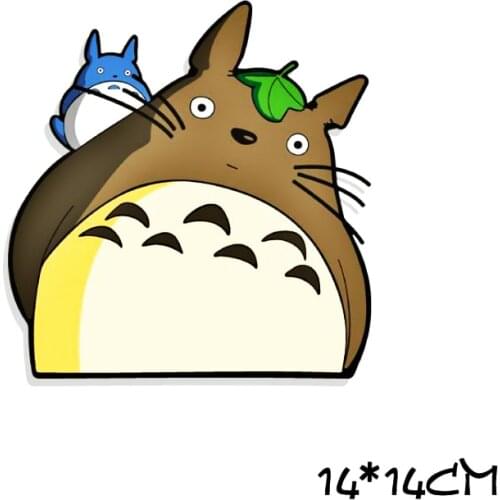 Aliauto Car Decoration Cartoon Lovely Totoro Peeking Sticker Decal for Mitsubishi Mirage Lancer Outlander Galant Expo Endeavor