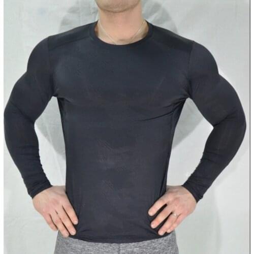 Obrix Breathable Compressed Sport Long Sleeve Gym T-Shirt For Men