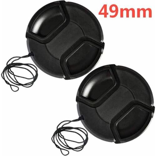 Wholesale 30pcs/lot 49mm center pinch Snap-on cap cover for all camera 49mm Lens