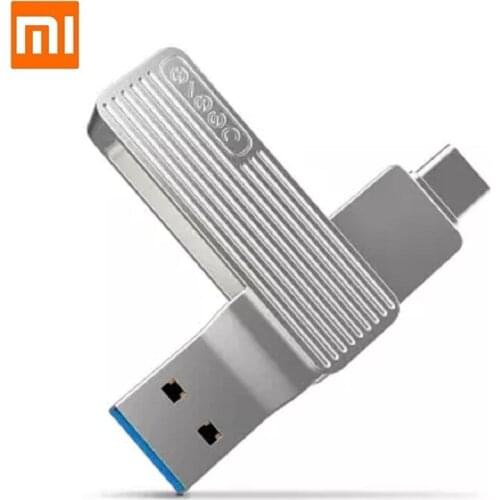 Original Youpin Type-C USB dual interface mobile phone U disk 120MB/SM1 360 rotating aluminum alloy material smart APP