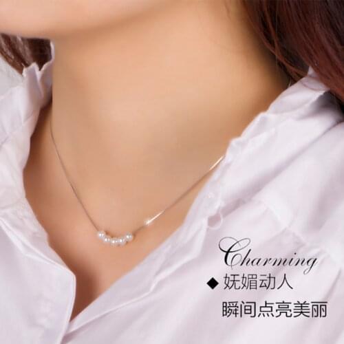 925 Sterling Silver joker mother pearl Necklaces & Pendants For Women Fashion Lady Festival Gift Sterling-silver-jewelry