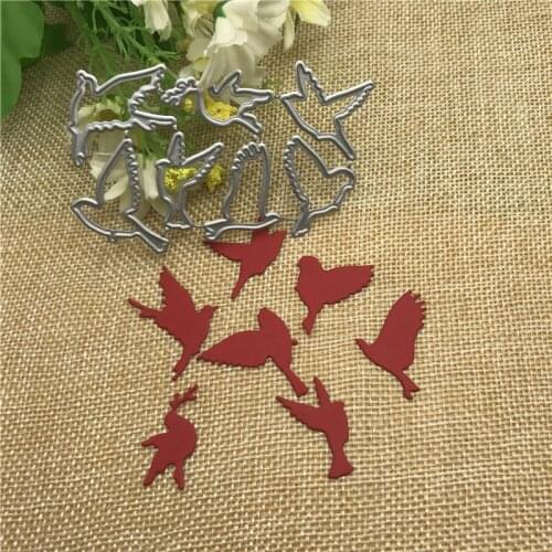 Birds A flock of Sky Birds Decoration Metal Cutting Dies Craft Stamps die Cut Embossing Card Make Stencil Frame