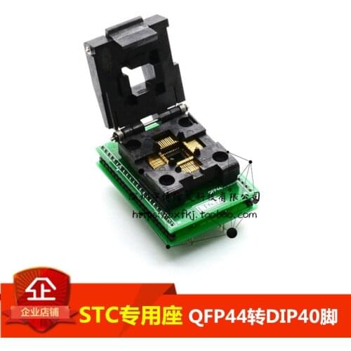STC Special Burner LQFP44 TQFP44 to DIP40 Foot IC Tester Adapter for Taiwan Chip