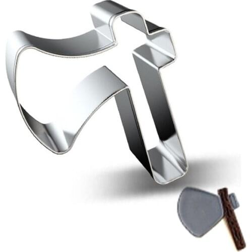 Ax Hatchet Cookie Cutter Stainless Steel Biscuit Knife Baking Fruit Kitchen Mold Embossing Printing