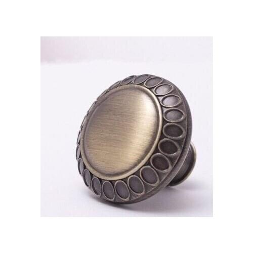 Vintage furniture hardware knobs 33MM bronze drawer dresser knob pull antique brass cupboard kitchen cabinet door handle knobs