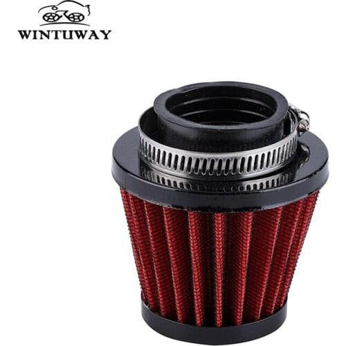 WINTUWAY Universal Small Air Filter Motorcycle High Flow Racing Cold Air Intake Filter Washable Mushroom Head 38mm B-XH-UN061