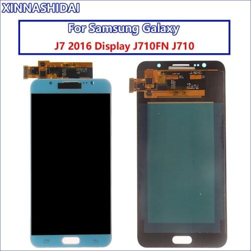 Amoled lcds For Samsung Galaxy J7 2016 J710 LCD Display Touch Screen Digitizer Assembly SM-J710F J710M J710H J710FN