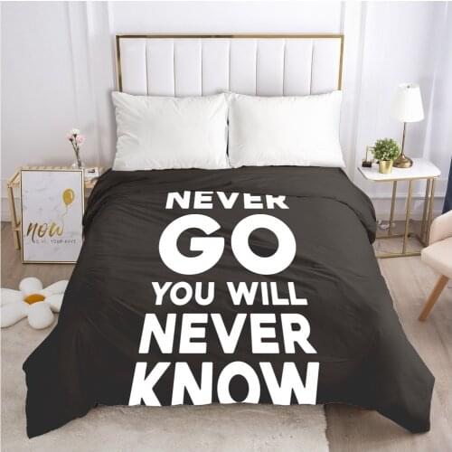 1PCS 3D Duvet Cover with Zipper Comforter/Quilt/Blanket Cover 140x200 180x210 3D Nordic Bedding Black Customize any size design