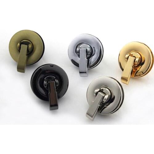 1pcs Metal Round Bag Turn Lock Twist Lock Clasp for Leather Craft Women Bag Handbag Shoulder Bag Purse DIY Hardware Accessories