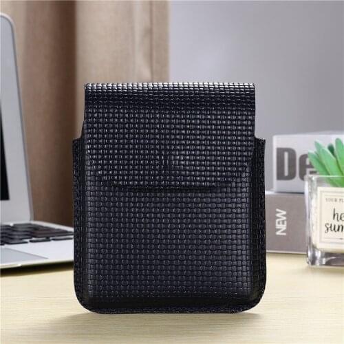 100% Genuine Leather Cellphone Belt Waist Bag For Samsung Galaxy Z Flip 5G Handmade Holster Phone Cover Case Holder Bags Man